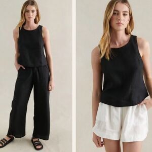 Little Lies Jude Linen Sleeveless Tank Top Women’s Medium